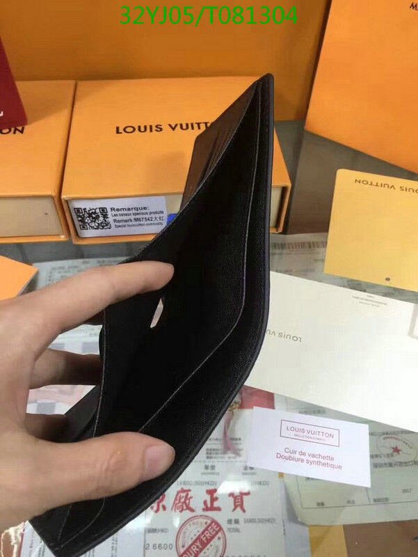 LV Bags-(4A)-Wallet-,Code: T081304,$ 42USD