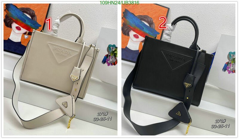 Prada Bag-(4A)-Handbag- Code: UB3816 $ 142USD