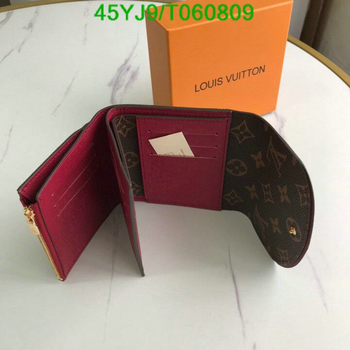 LV Bags-(4A)-Wallet-,Code: T060809,$ 59USD