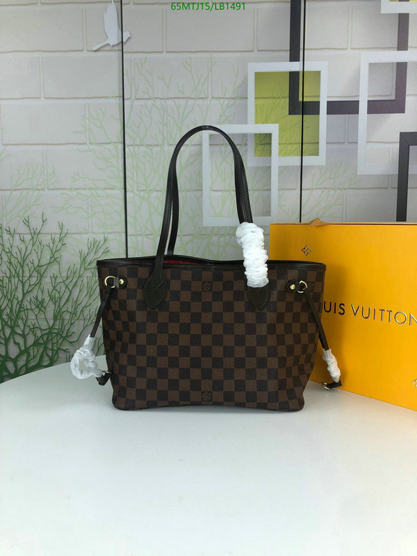 LV Bags-(4A)-Neverfull-,Code: LB1491,$ 85USD