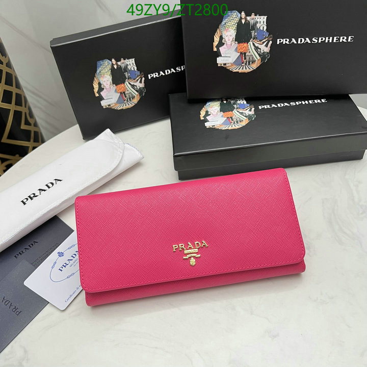 Prada Bag-(4A)-Wallet-,Code: ZT2800,$ 64USD