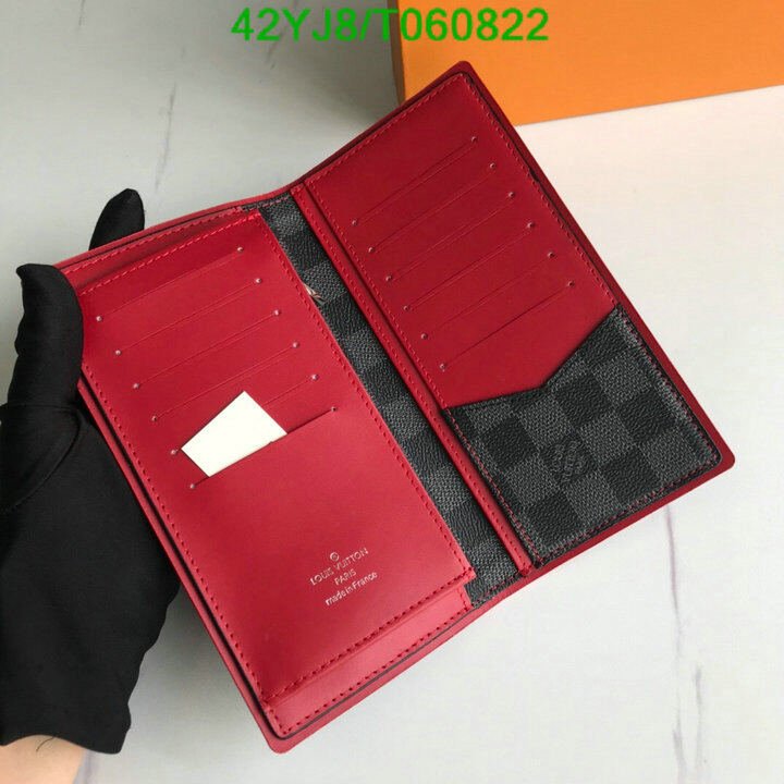 LV Bags-(4A)-Wallet-,Code: T060822,$ 55USD