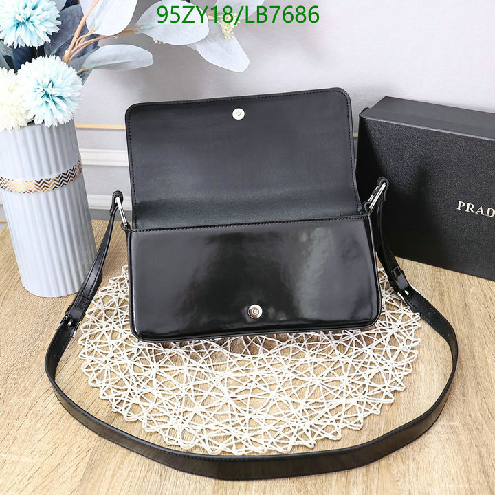 Prada Bag-(4A)-Diagonal-,Code: LB7686,$ 124USD