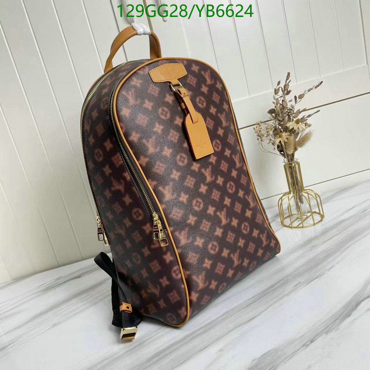 LV Bags-(4A)-Backpack-,Code: YB6624,$ 168USD