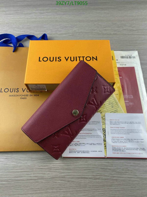LV Bags-(4A)-Wallet-,Code: LT9055,$ 51USD