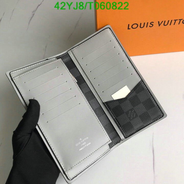 LV Bags-(4A)-Wallet-,Code: T060822,$ 55USD