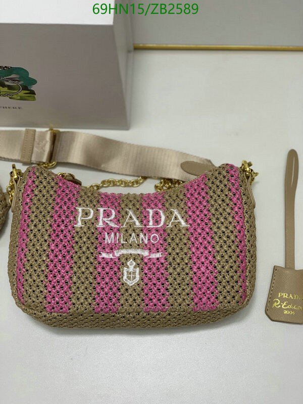 Prada Bag-(4A)-Re-Edition 2005,Code: ZB2589,$ 90USD