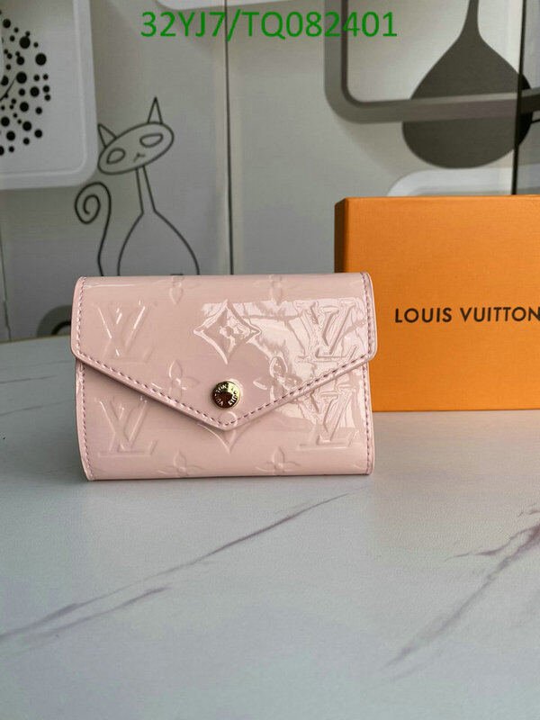 LV Bags-(4A)-Wallet-,Code: TQ082401,$ 42USD