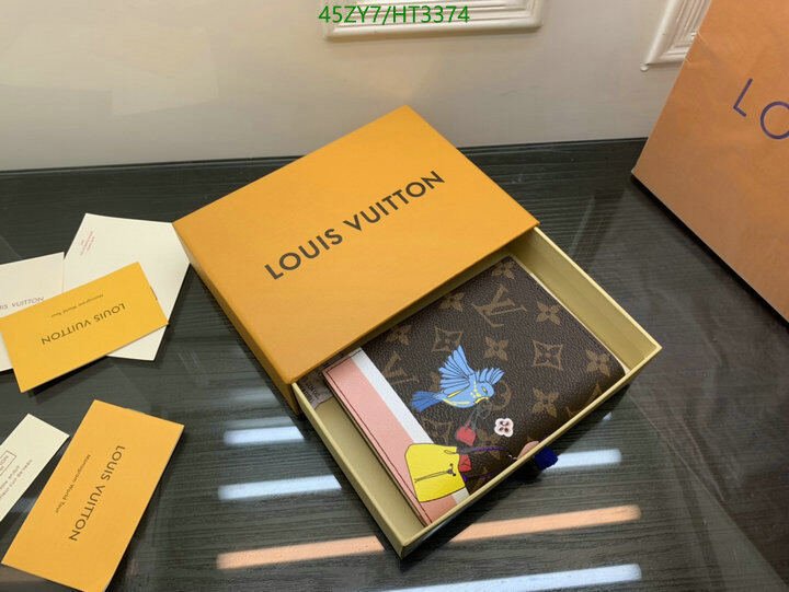 LV Bags-(4A)-Wallet-,Code: HT3374,$ 59USD