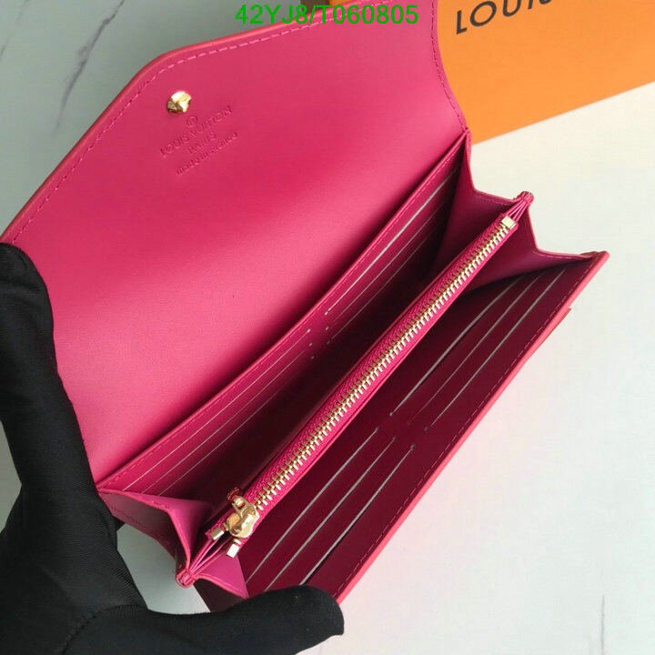 LV Bags-(4A)-Wallet-,Code: T060805,$ 55USD