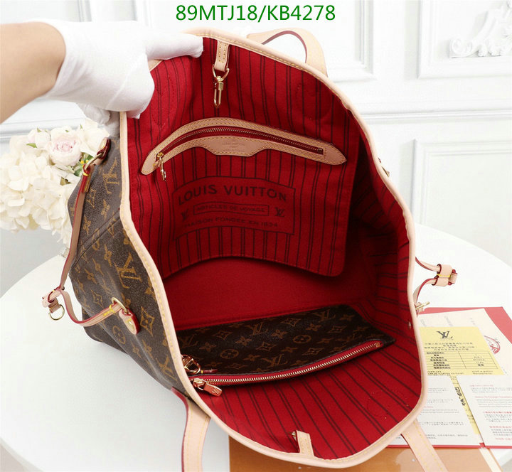 LV Bags-(4A)-Neverfull-,Code: KB4278,$ 116USD