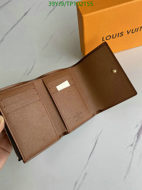 LV Bags-(4A)-Wallet-,Code: TP102155,$ 51USD