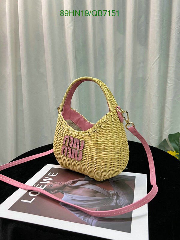 Miu Miu Bag-(4A)-Diagonal- Code: QB7151 $ 116USD