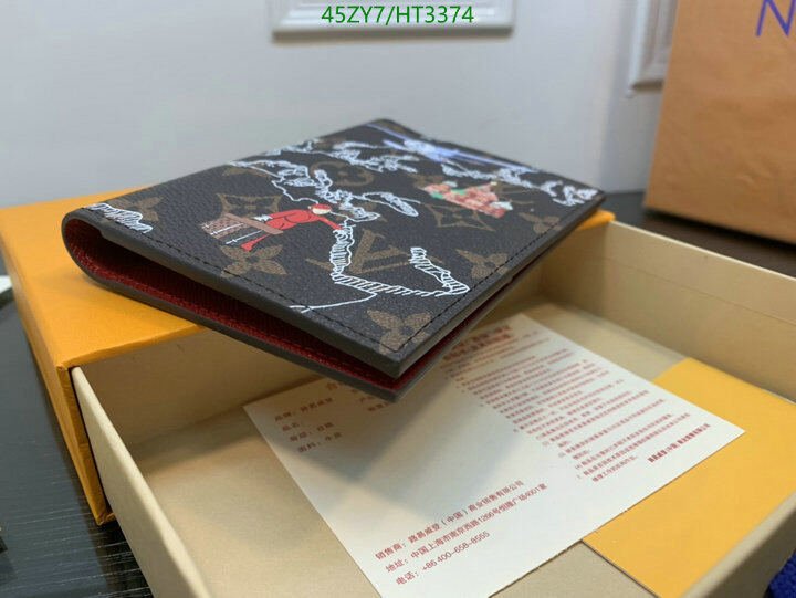 LV Bags-(4A)-Wallet-,Code: HT3374,$ 59USD