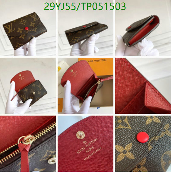 LV Bags-(4A)-Wallet-,Code: TP051503,$ 38USD