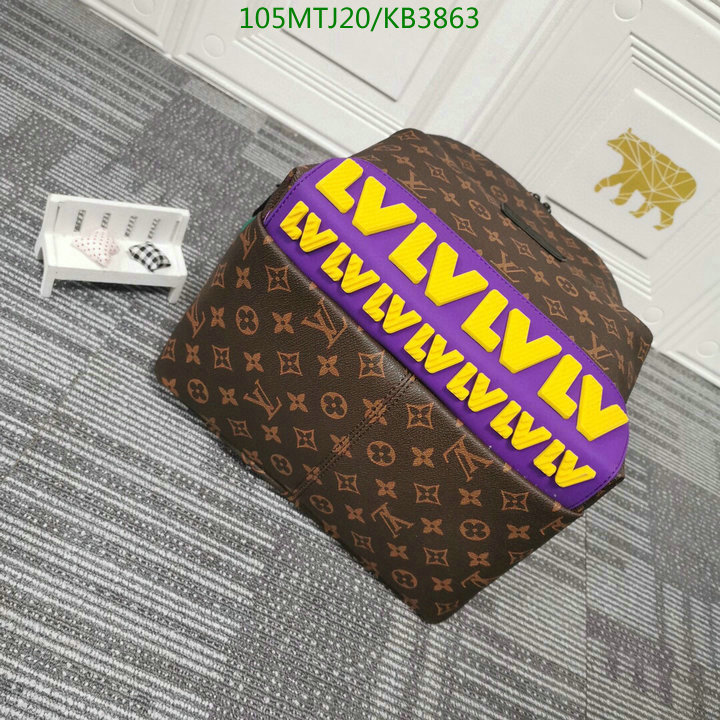 LV Bags-(4A)-Backpack-,Code: KB3863,$ 137USD