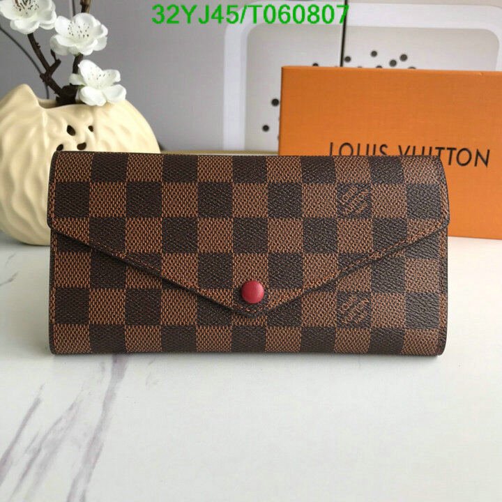 LV Bags-(4A)-Wallet-,Code: T060807,$ 42USD