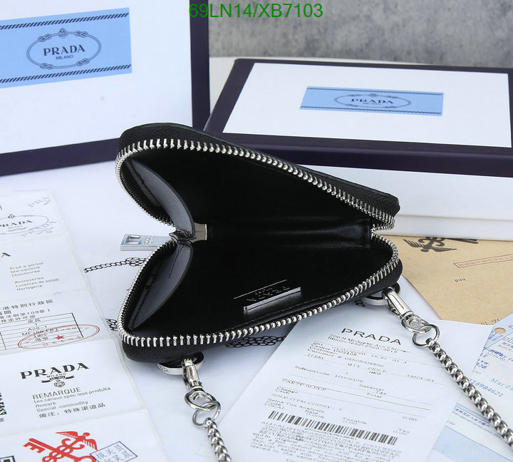 Prada Bag-(4A)-Triangle- Code: XB7103 $ 90USD