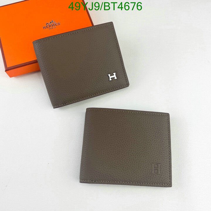 Hermes Bag-(4A)-Wallet- Code: BT4676 $ 64USD