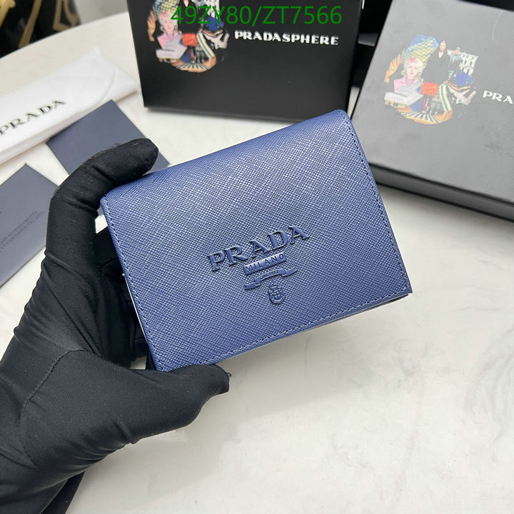 Prada Bag-(4A)-Wallet- Code: ZT7566 $ 64USD