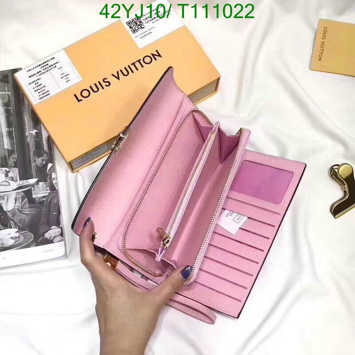 LV Bags-(4A)-Wallet-,Code : T111022,$ 55USD