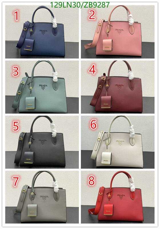 Prada Bag-(4A)-Handbag-,Code: ZB9287,$ 168USD