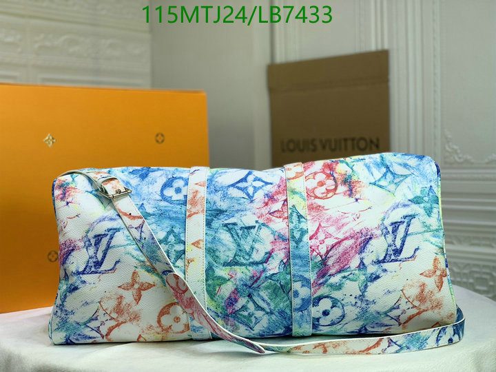 LV Bags-(4A)-Keepall BandouliRe 45-50-,Code: LB7433,$ 150USD