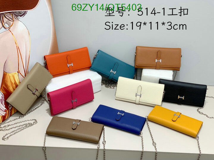 Hermes Bag-(4A)-Wallet- Code: QT5403 $ 90USD