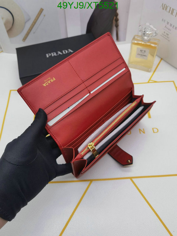 Prada Bag-(4A)-Wallet-,Code: XT5521,$ 64USD