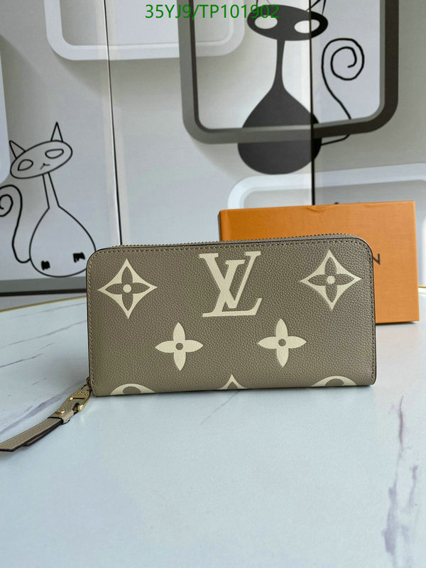 LV Bags-(4A)-Wallet-,Code: TP101902,$ 51USD
