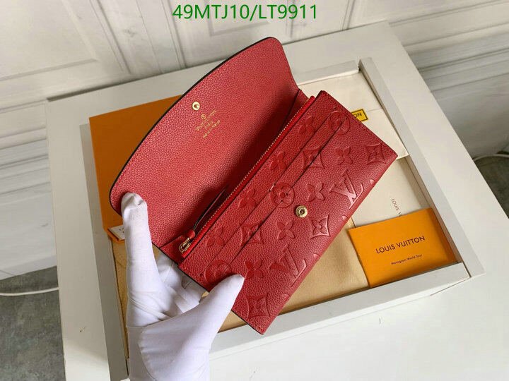 LV Bags-(4A)-Wallet-,Code: LT9911,$ 64USD