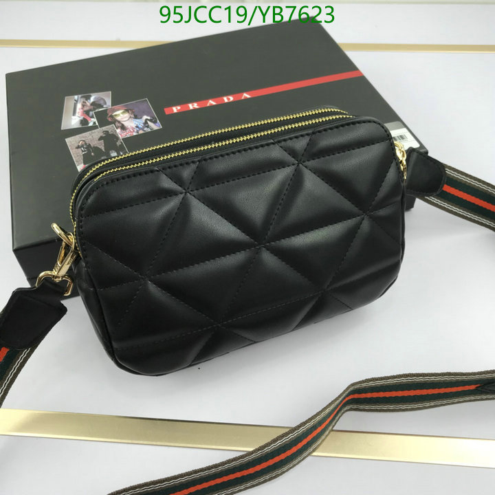 Prada Bag-(4A)-Diagonal-,Code: YB7623,$ 124USD
