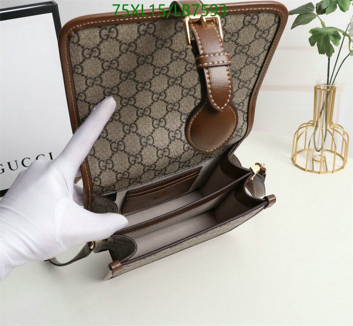 Gucci Bag-(4A)-Diagonal-,Code: LB7593,$ 98USD