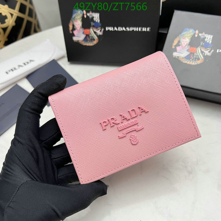 Prada Bag-(4A)-Wallet- Code: ZT7566 $ 64USD