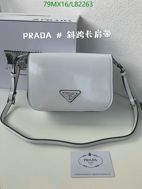Prada Bag-(4A)-Diagonal-,Code: LB2263,$ 103USD