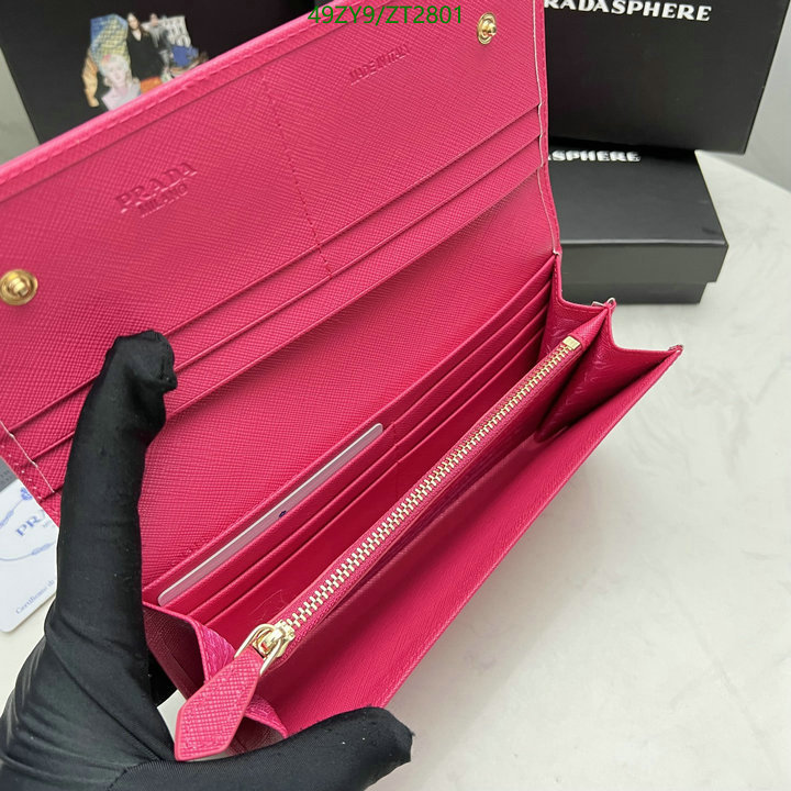 Prada Bag-(4A)-Wallet- Code: ZT2801 $ 64USD
