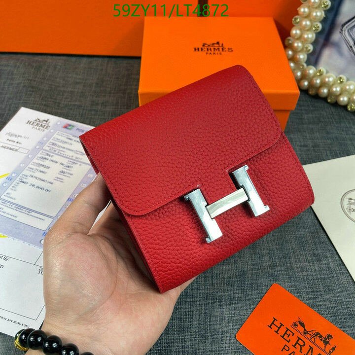 Hermes Bag-(4A)-Wallet-,Code: LT4872,$ 77USD