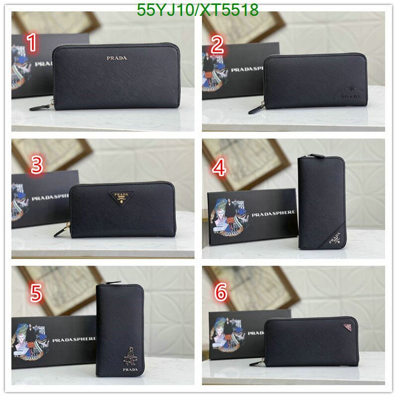 Prada Bag-(4A)-Wallet- Code: XT5518 $ 72USD