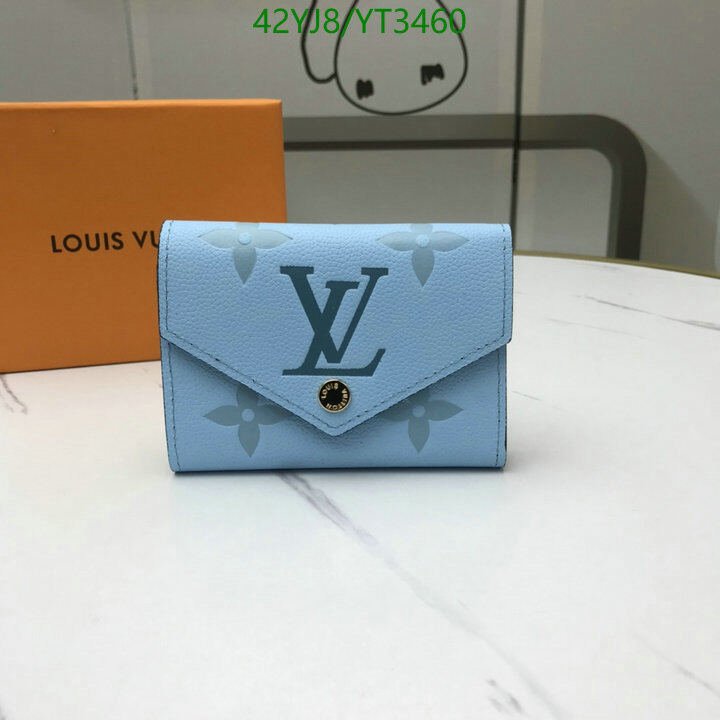 LV Bags-(4A)-Wallet-,Code: YT3460,$ 55USD
