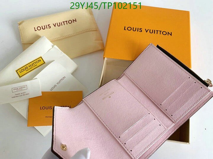 LV Bags-(4A)-Wallet-,Code: TP102151,$ 38USD