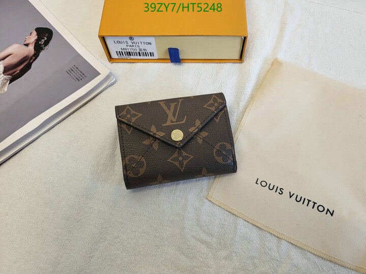 LV Bags-(4A)-Wallet-,Code: HT5248,$ 51USD