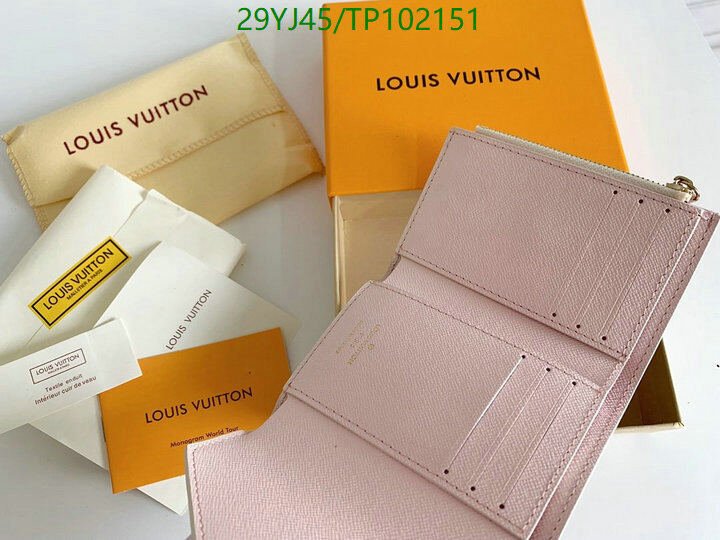 LV Bags-(4A)-Wallet-,Code: TP102151,$ 38USD