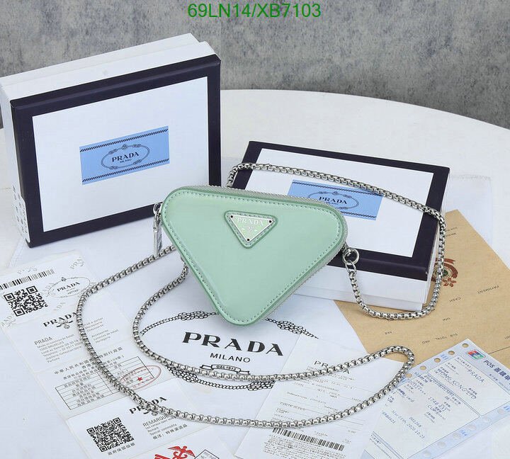 Prada Bag-(4A)-Triangle-,Code: XB7103,$ 90USD