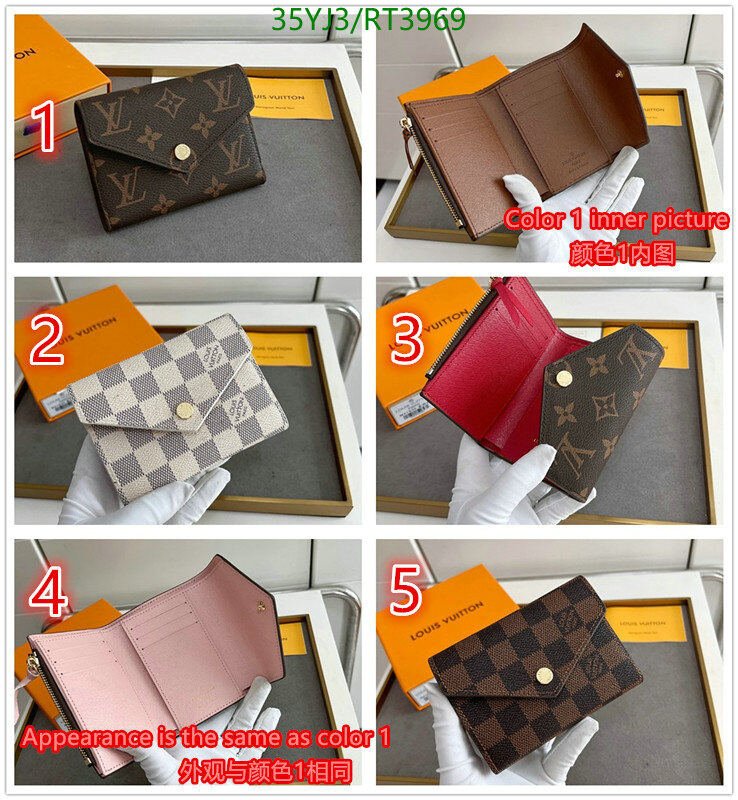 LV Bag-(4A)-Wallet- Cod8: RT3969 $ 46USD