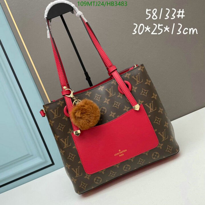 LV Bags-(4A)-Handbag Collection-,Code: HB3483,$ 142USD