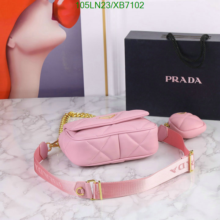 Prada Bag-(4A)-Diagonal- Code: XB7102 $ 137USD