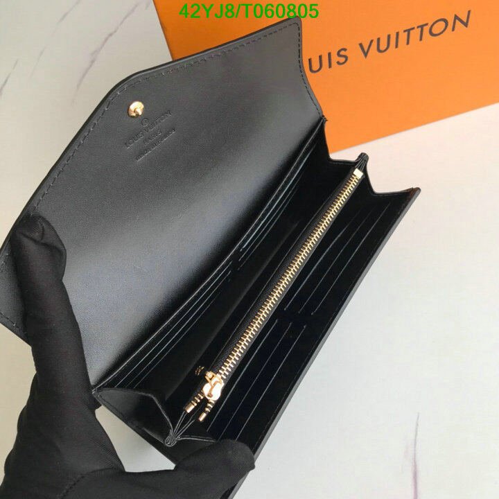 LV Bags-(4A)-Wallet-,Code: T060805,$ 55USD