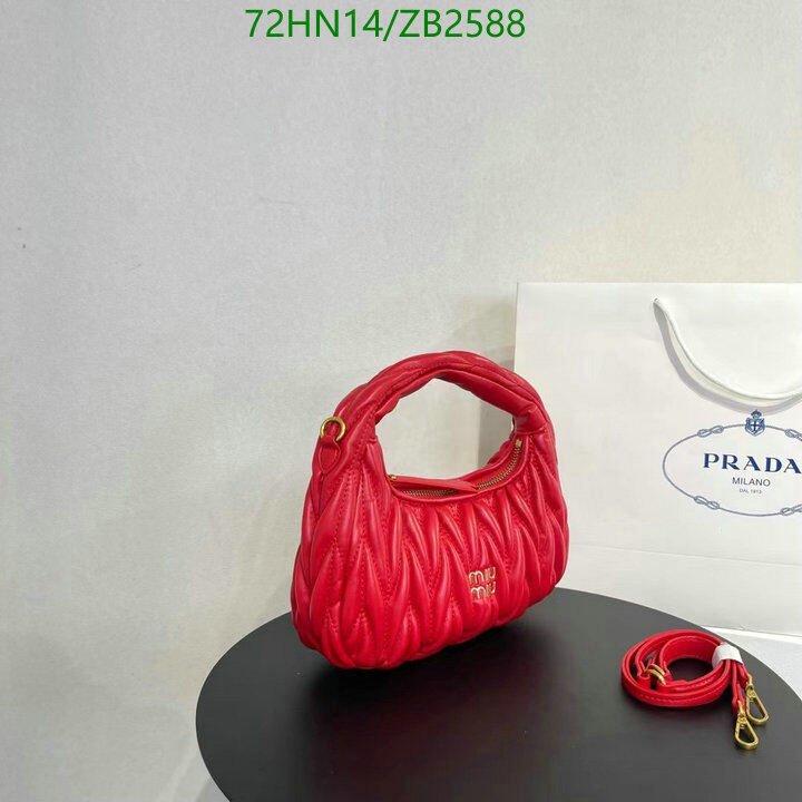 Miu Miu Bag-(4A)-Diagonal-,Code: ZB2588,$ 94USD