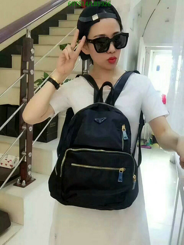 Prada Bag-(4A)-Backpack- Code: LB5926 $ 90USD