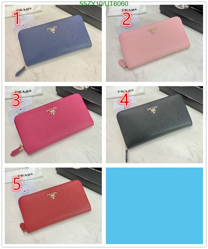 Prada Bag-(4A)-Wallet- Code: UT6060 $ 72USD